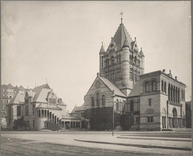 Boston, Trinity Church, exterior, northwest