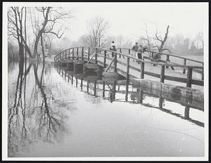People walking on North Bridge, Concord