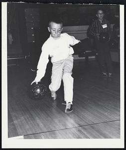 Child bowling