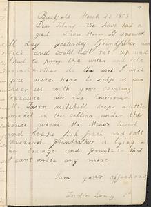 Letter from Zadoc Long Jr. to John D. Long, March 22, 1868