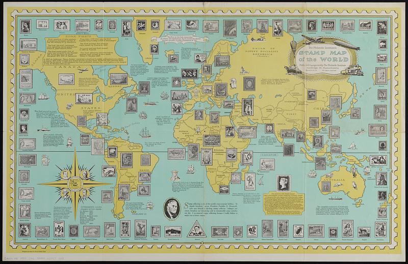 The Philatelic Institute's stamp map of the world