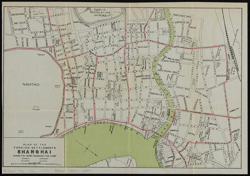 Plan of the foreign settlements, Shanghai