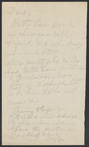 Sacco-Vanzetti Case Records, 1920-1928. Defense Papers. Correspondence to Moore from Doyle, Thomas, [1922]. Box 10, Folder 59, Harvard Law School Library, Historical & Special Collections