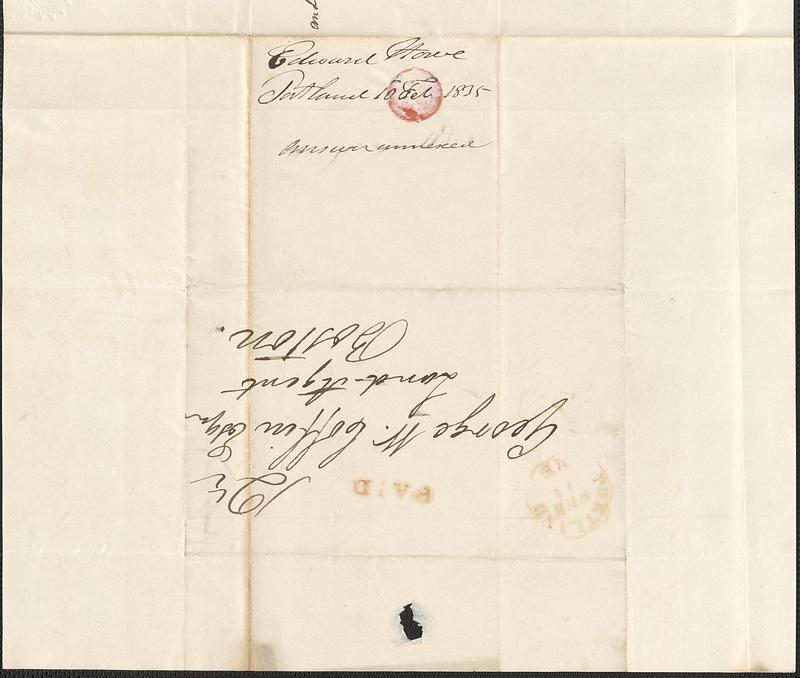 Edward Howe to George Coffin, 10 February 1835 - Digital Commonwealth