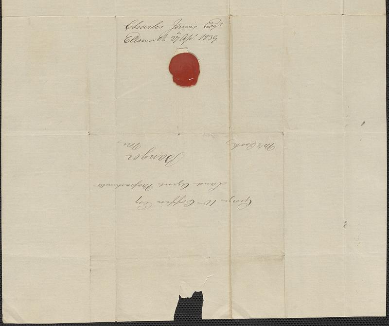 Charles Jarvis to George Coffin, 27 April 1839 - Digital Commonwealth