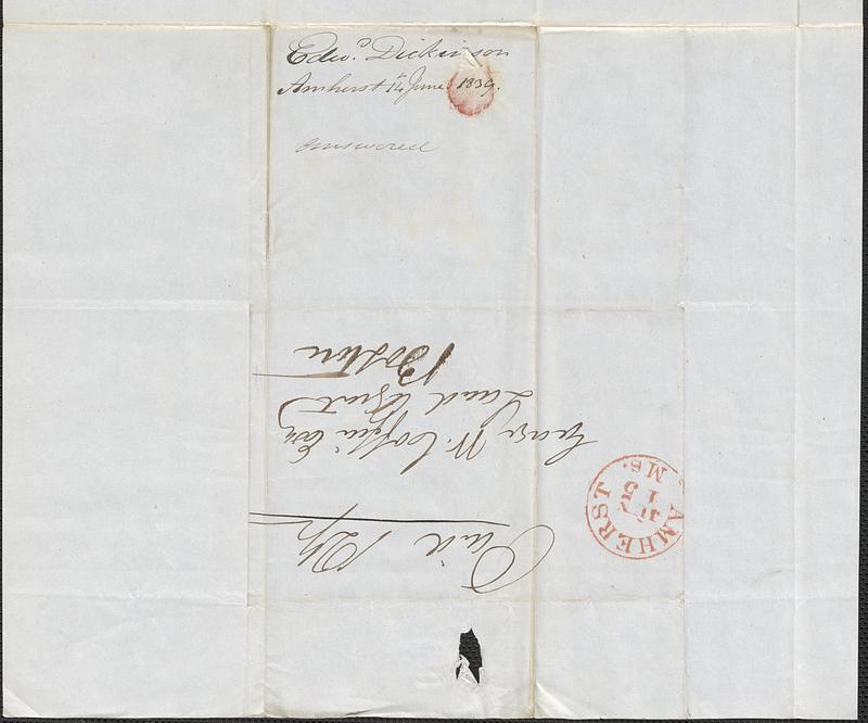 Edward Dickinson to George Coffin, 14 June 1839 - Digital Commonwealth