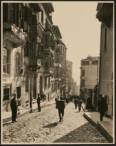 A typical street in the Galata section of Constantinople