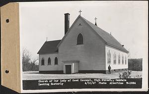 Church of Our Lady of Good Counsel, High Street, looking easterly, Oakdale, West Boylston, Mass., Apr. 10, 1947