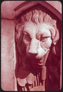 Ether Memorial, Public Garden, lion head