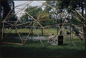 Geodesic dome in Public Gardens, Boston