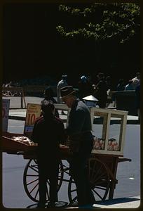 Peanut and popcorn vendor outside Public Garden, Boston