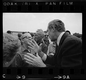 Mayor Kevin White tries to convince a skeptic, Boston