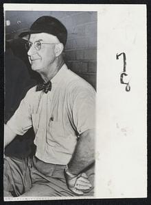 Shotton-The-Arm for the dodgers has been the return of their last year's pennant-winning manager, Burt Shotton, shown directing the Brooks from the dugout in yesterday's shutout of the Cubs.