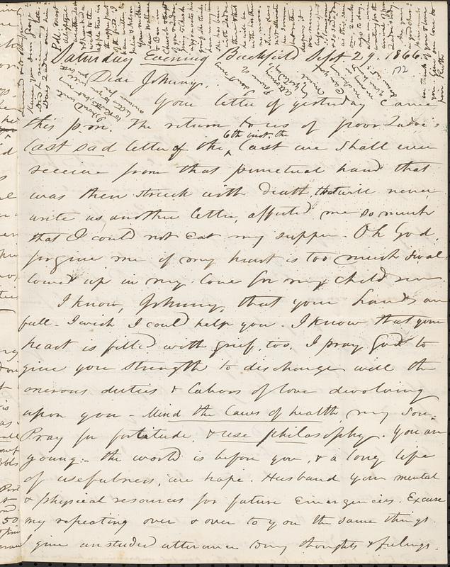 Letter from Zadoc Long to John D. Long, September 29, 1866