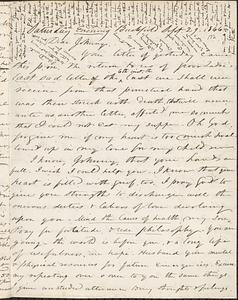 Letter from Zadoc Long to John D. Long, September 29, 1866