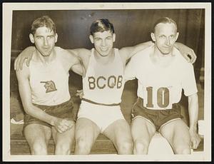 Cathedral run. L to R. Francis Ryder, Paul Donato, Johnny Simkonis.