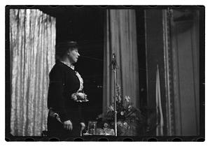 Mrs. Cecil R. Nickolls, at Youth Conference - Hotel Statler