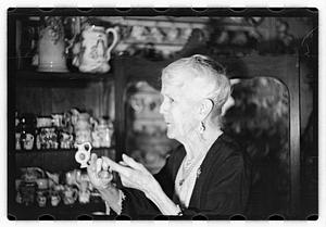 Mrs. Lue Stuart Wadsworth, collector of rare pitchers
