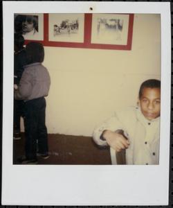 Boy sitting in chair