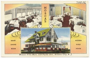 Mosca's Villa Mare, 3538 Pacific Avenue, Atlantic City, N. J.