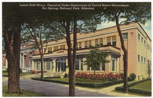 Lamar Bath house, operated under supervision of United States Government, Hot Springs National Park, Arkansas