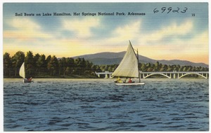 Sail Boats on Lake Hamilton, Hot Springs National Park, Arkansas