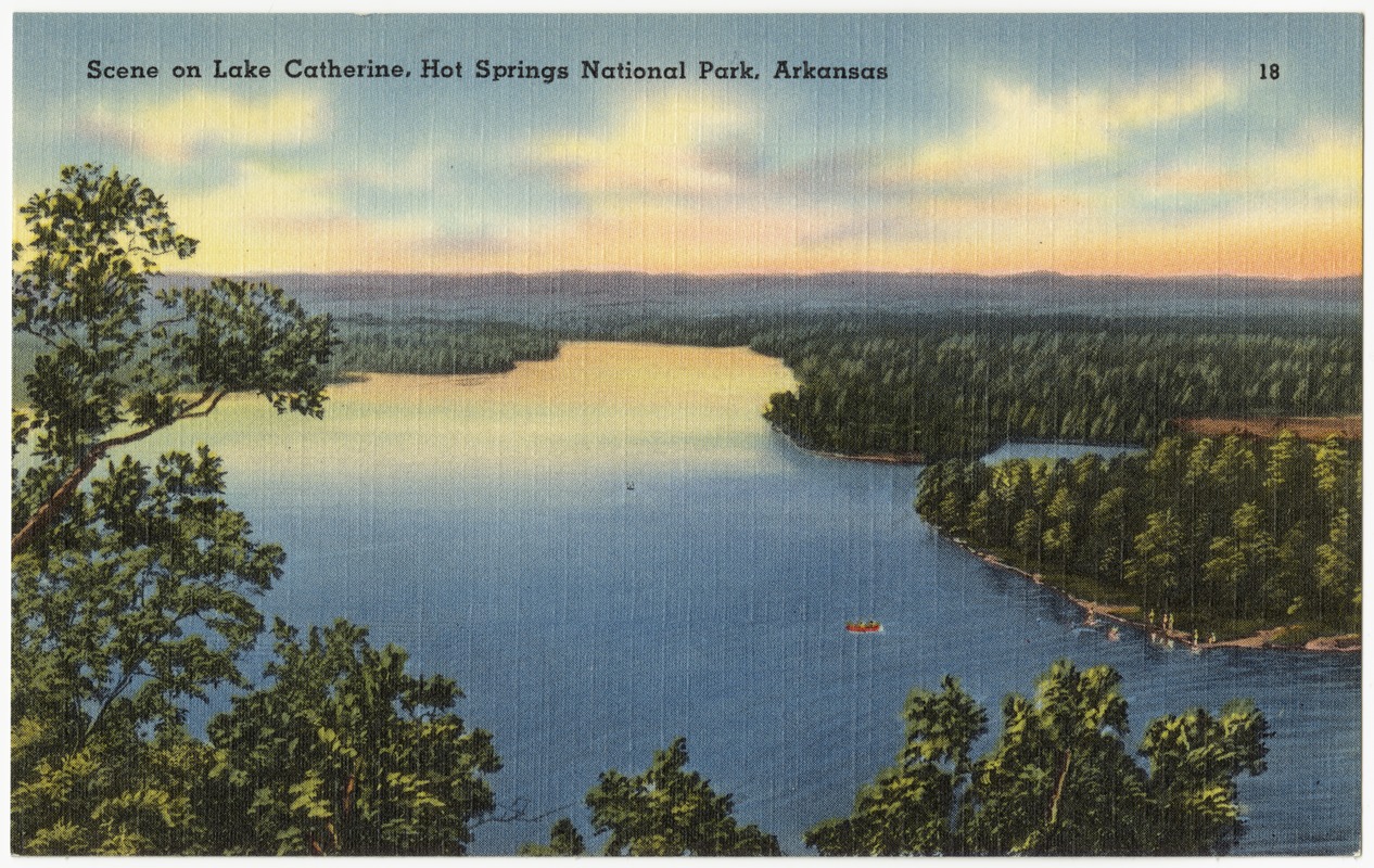 Scene on Lake Catherine, Hot Springs National Park, Arkansas