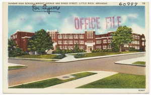 Dunbar High School for negroes, Wright Avenue and Ringo Street, Little Rock, Arkansas