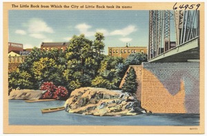 The Little Rock from which the city of Little Rock took its name