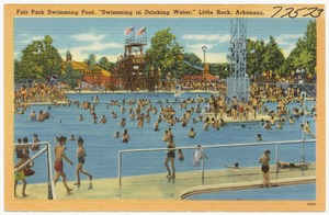 Fair Park swimming pool, "Swimming in Drinking Water," Little Rock, Arkansas