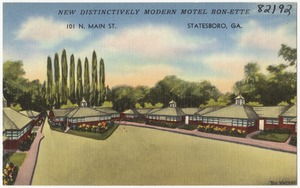New distinctively modern Motel Bon-ette, 101 N. Main St., Statesboro, Ga.