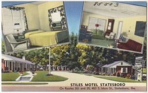 Stiles Motel Statesboro, on routes 301 and 25, 453 S. Main St., Statesboro, Ga.