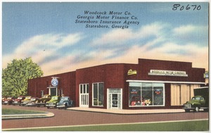 Woodcock Motor Co., Georgia Motor Finance Co., Statesboro Insurance Agency, Statesboro, Georgia