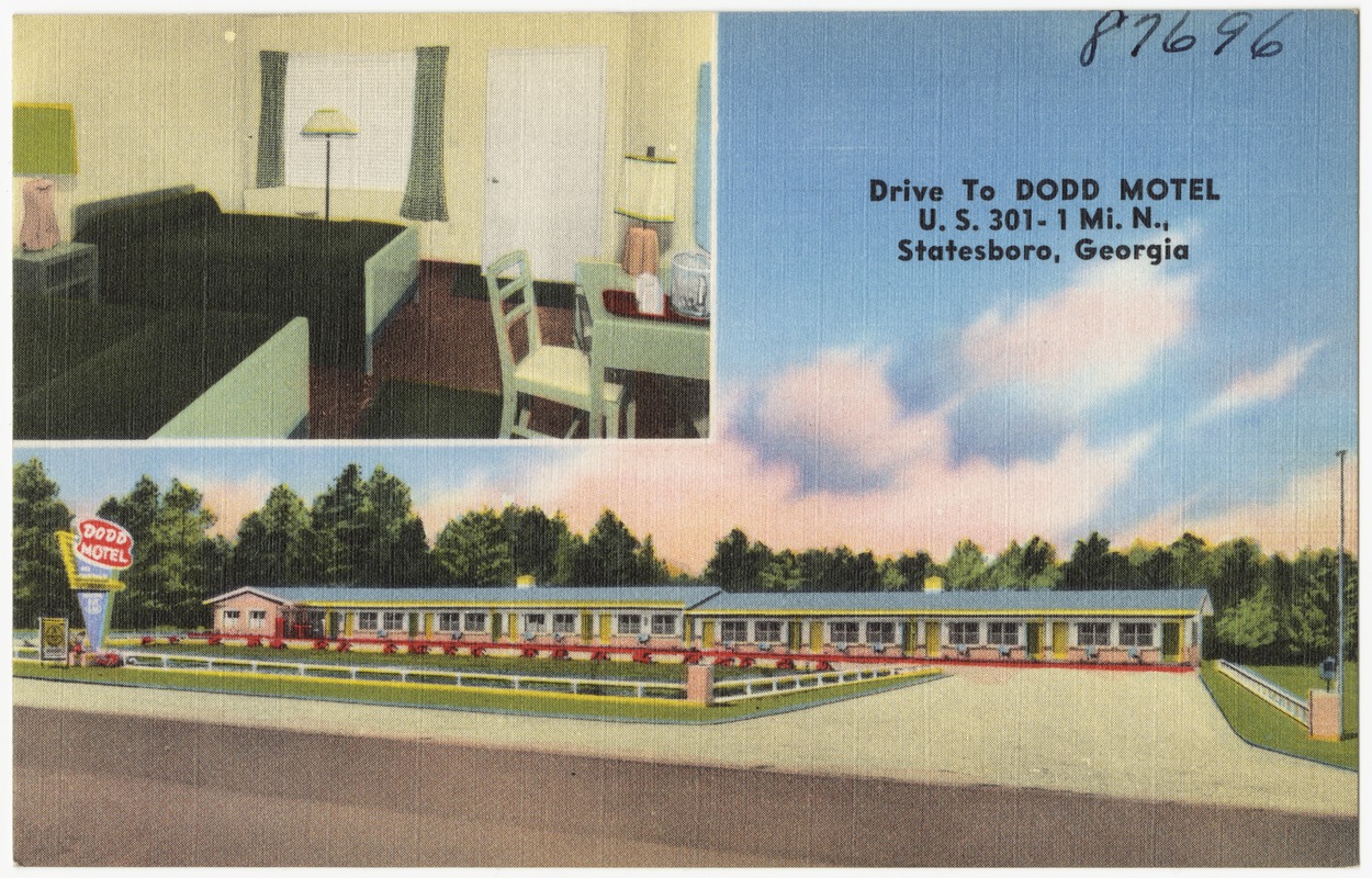 Drive to Dodd motel, U.S. 301- 1 mi. n., Statesboro, Georgia