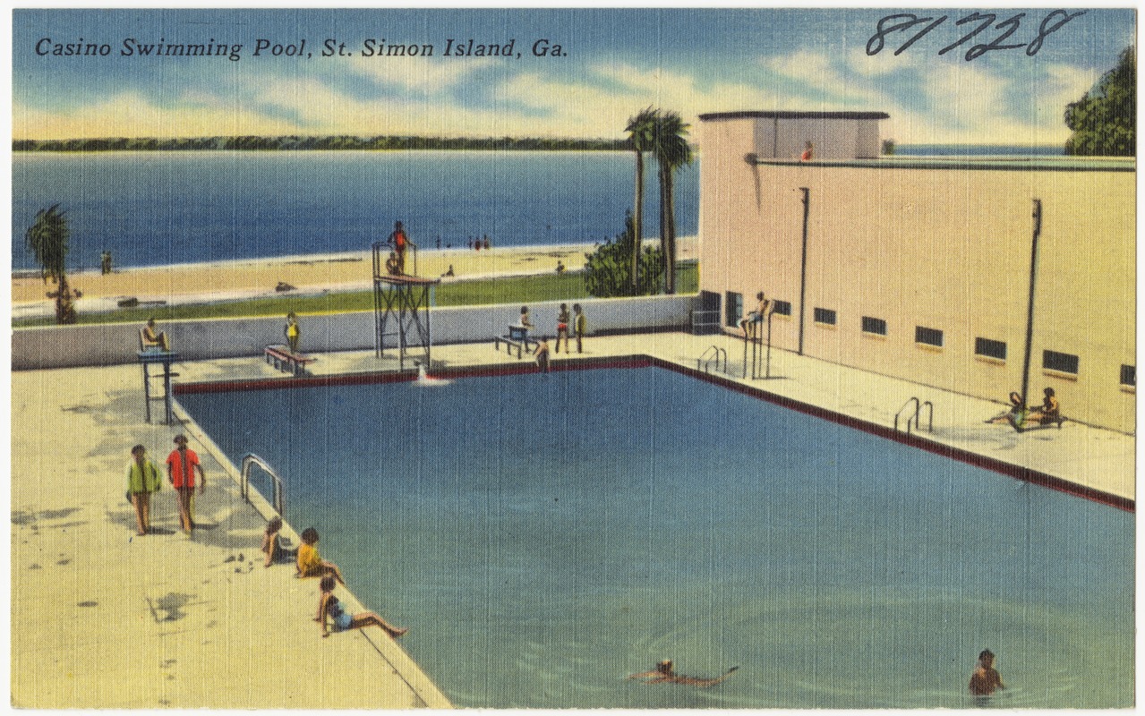 Casino swimming pool, St. Simon Island, Ga.