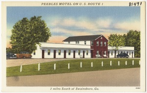 Peebles Motel on U.S. Route 1, 2 miles south of Swainsboro, Ga.