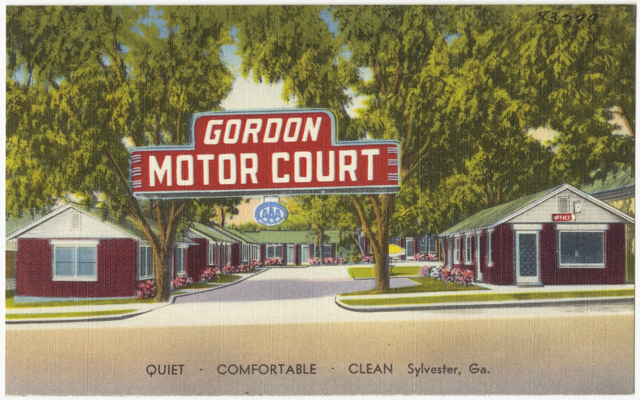 Gordon Motor Court, quiet, comfortable, clean, Sylvester, Ga.