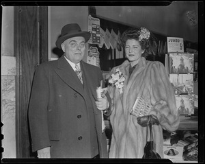 Howard Johnson and his second wife pose for the camera