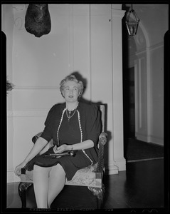 A seated woman