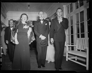 Princess Juliana and Prince Bernhard with another man in formal dress