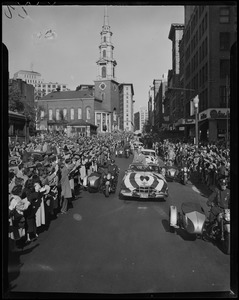 Motorcade for General Eisenhower on Tremont Street in Boston