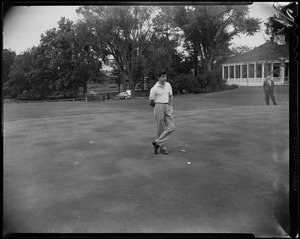 Prince Alexandre on the golf course