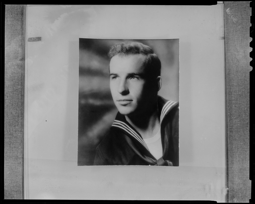 Photo of Seaman David Ouellet, 22, Wellesley, posthumous recipient of Medal of Honor