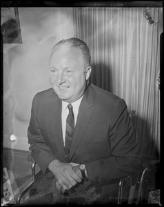 Mayor John F. Collins on the morning after winning re-nomination for office