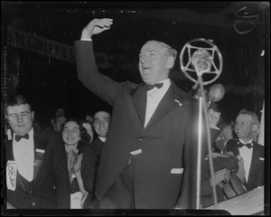 James M. Curley approaches the microphone at the State Democratic Convention