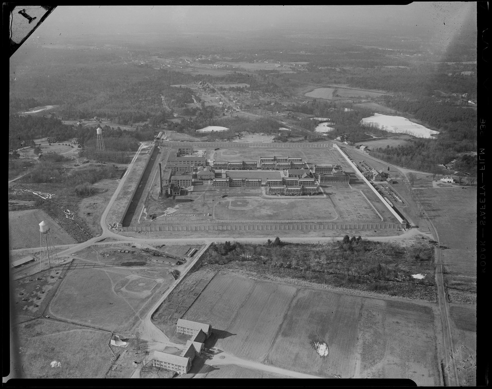 View from the air of Norfolk State Prison campus Digital Commonwealth