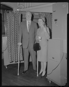 Mayor Collins and his wife Mary voting in the primaries