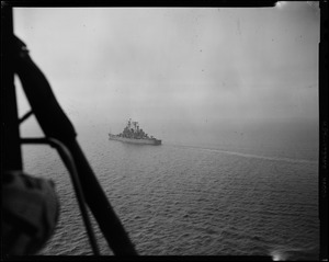 U.S.S. Boston Cruiser in the water