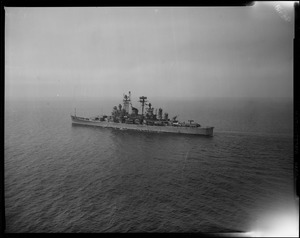 U.S.S. Boston Cruiser in the water