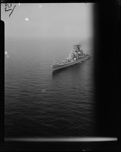 U.S.S. Boston Cruiser in the water